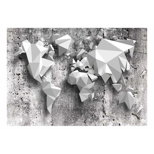 Fototapeta samoprzylepna - Mapa świata: origami