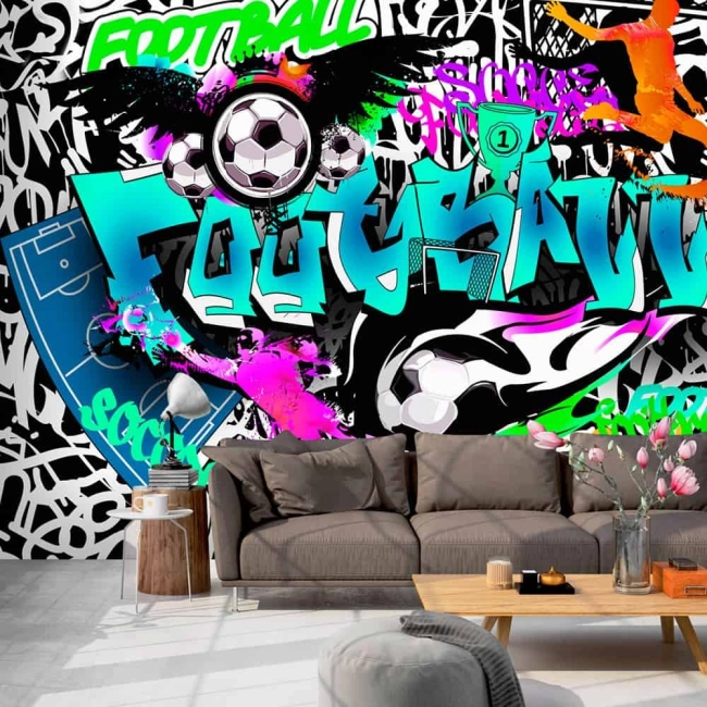 Fototapeta Football Sportowe graffiti