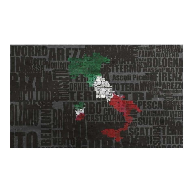 Fototapeta - Text map of Italy