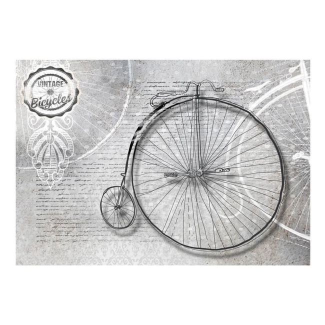 Fototapeta - Vintage bicycles - black and white