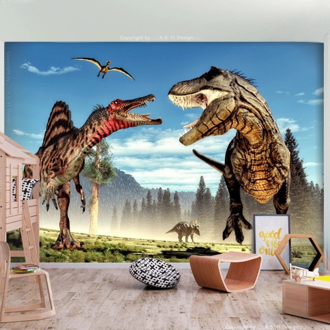 Fototapeta dla dzieci Walka dinozaurów