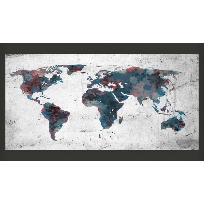 Fototapeta XXL - World map on the wall