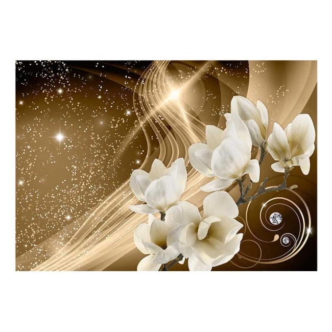 Fototapeta kwiaty magnolie Złota Droga Mleczna
