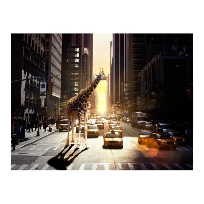 Fototapeta dla dzieci Żyrafa w wielkim mieście