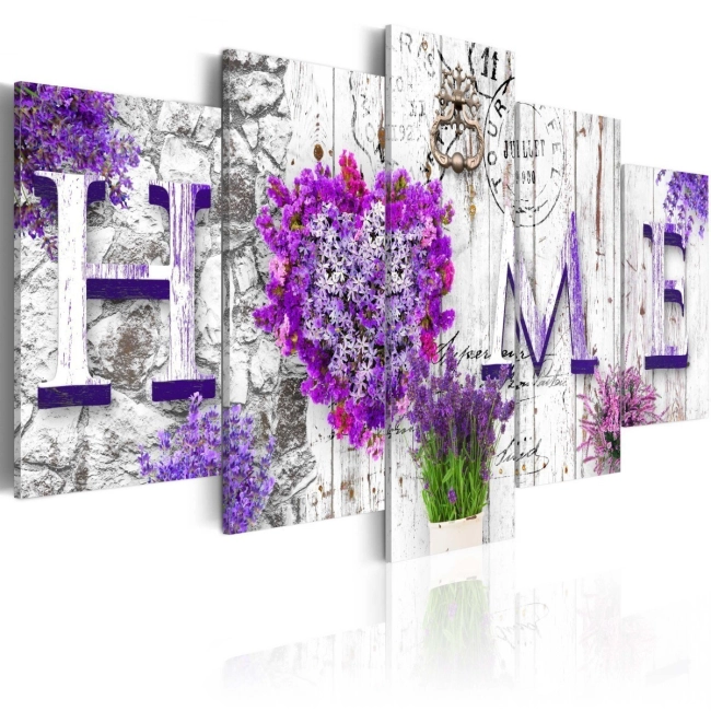 Obraz - Ametystowy azyl obraz do salonu home
