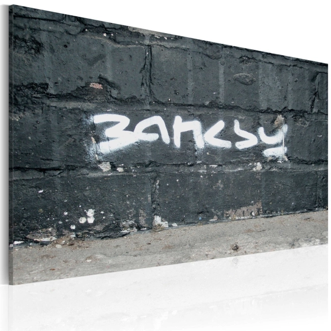 Obraz - Banksy: podpis OBRAZ NA PŁÓTNIE WŁOSKIM