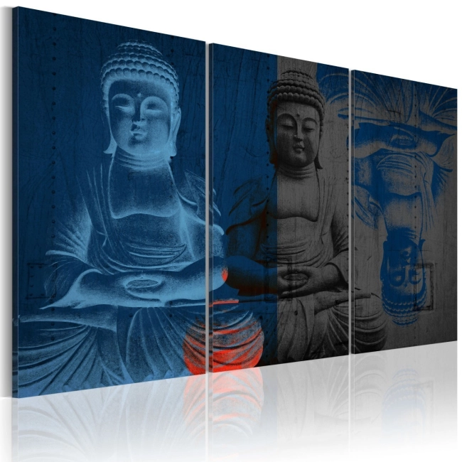 Obraz - Budda - rzeźba OBRAZ NA PŁÓTNIE WŁOSKIM