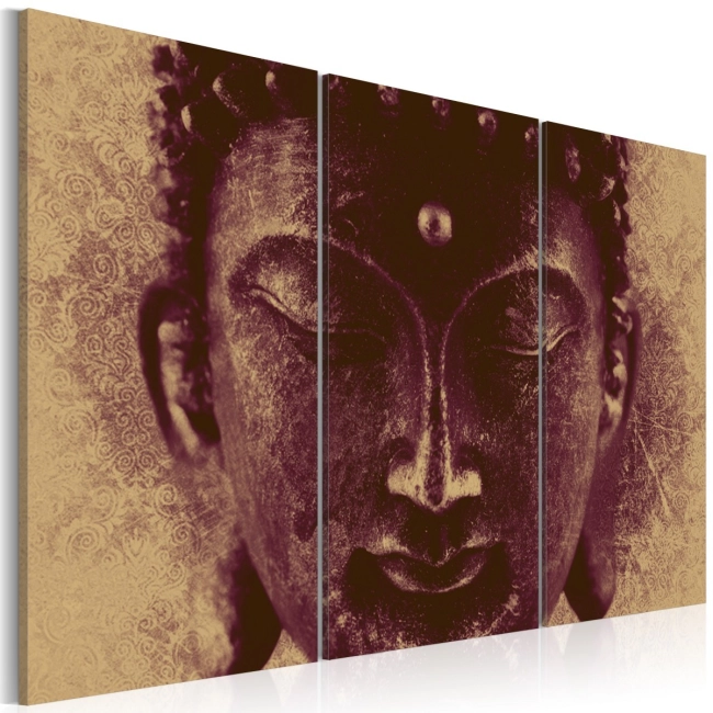 Obraz - Budda - twarz OBRAZ NA PŁÓTNIE WŁOSKIM
