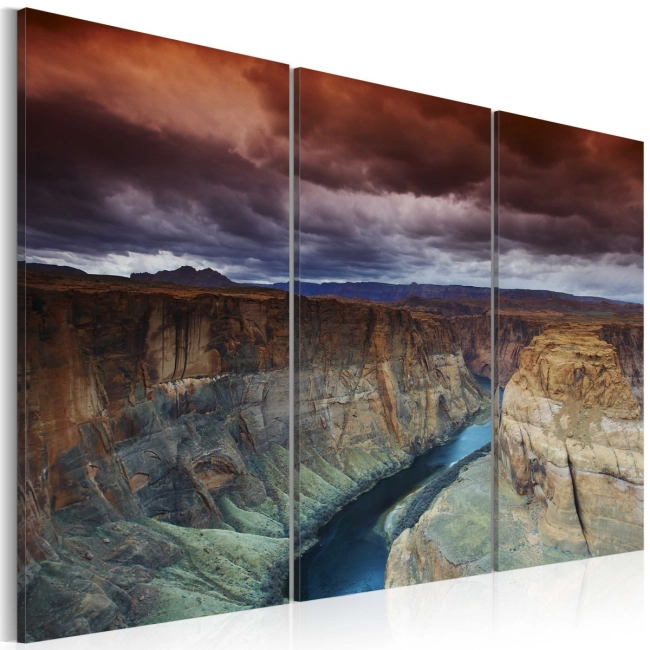 Obraz - Chmury nad Wielkim Kanionem Kolorado OBRAZ NA PŁÓTNIE WŁOSKIM
