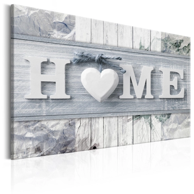 Obraz - Home: Zimowy dom OBRAZ NA PŁÓTNIE WŁOSKIM
