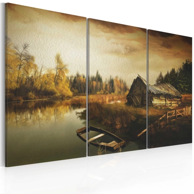 Obraz - Idyllic village - triptych