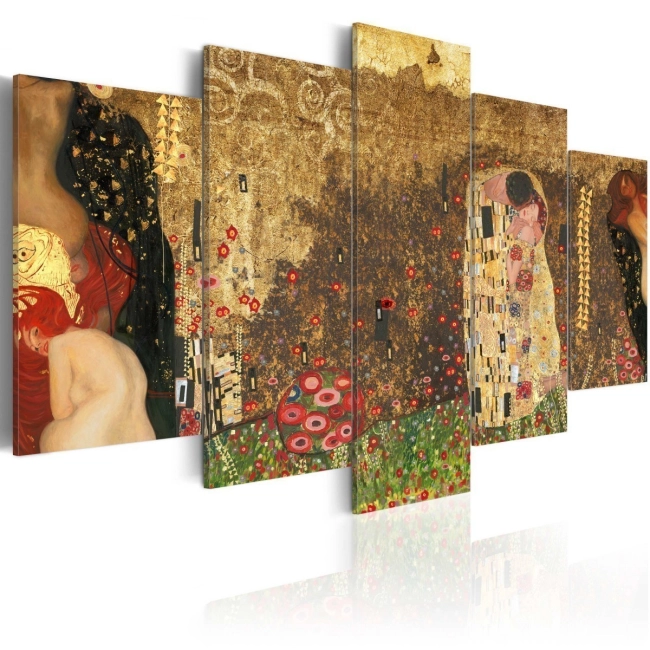 Obraz - Klimt's muses OBRAZ NA PŁÓTNIE WŁOSKIM