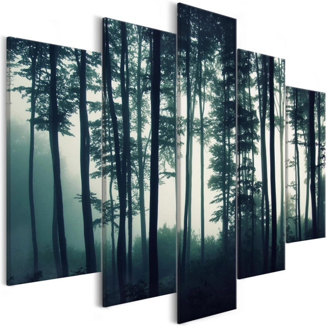 Obraz - Mroczny las (5-częściowy) szeroki