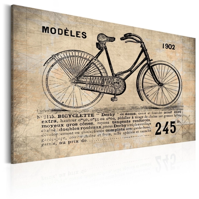 Obraz - N° 1245 - Bicyclette OBRAZ NA PŁÓTNIE WŁOSKIM