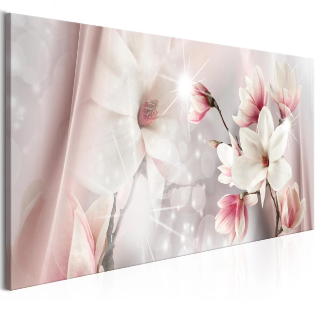 Obraz - Odbicie magnolii (1-częsciowy) wąski OBRAZ NA PŁÓTNIE WŁOSKIM