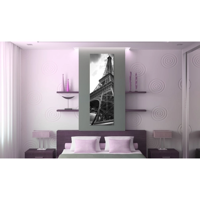 Obraz - Oniryczny Paryż: czarno-biały