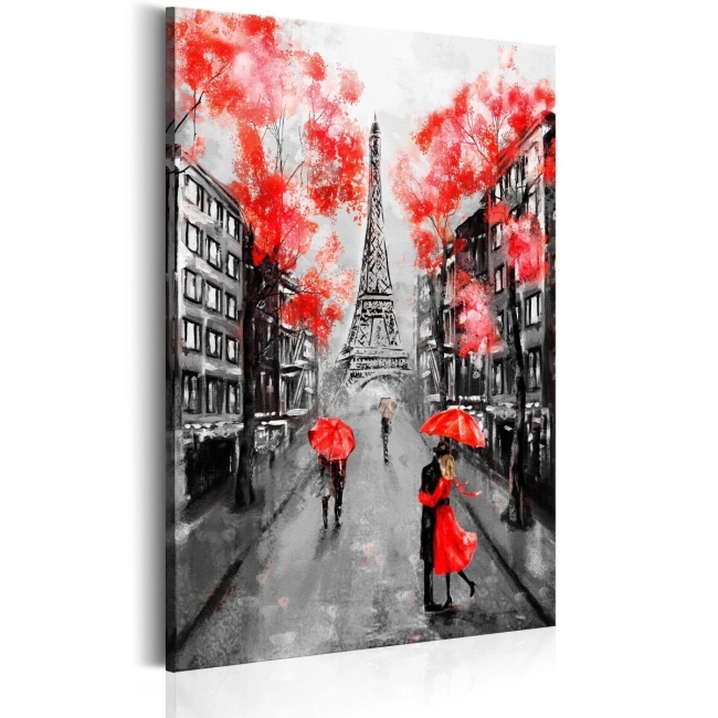 Obraz - Paryż: Miasto miłości OBRAZ NA PŁÓTNIE WŁOSKIM