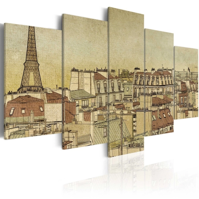 Obraz - Paryż poprzednich stuleci OBRAZ NA PŁÓTNIE WŁOSKIM