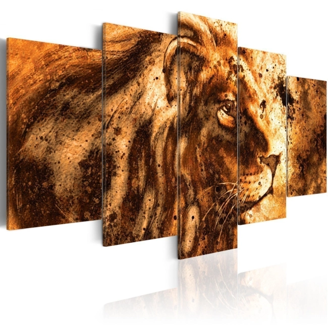 Obraz - Piękny lew OBRAZ NA PŁÓTNIE WŁOSKIM