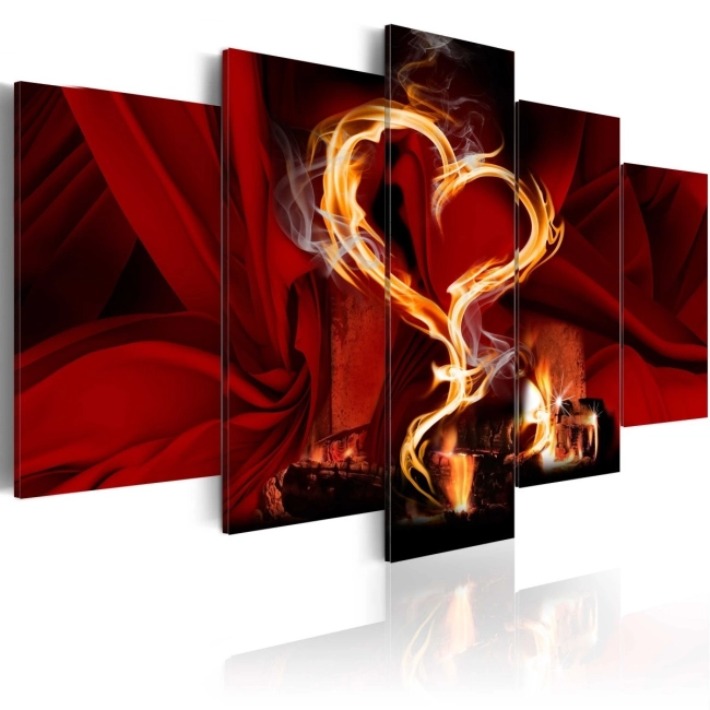 Obraz - Płomienie miłości: serce