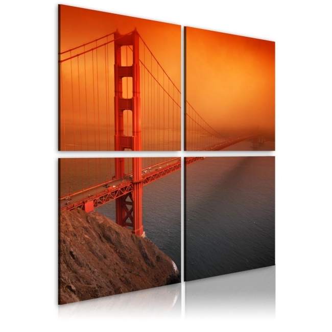 Obraz - San Francisco - Most Golden Gate OBRAZ NA PŁÓTNIE WŁOSKIM