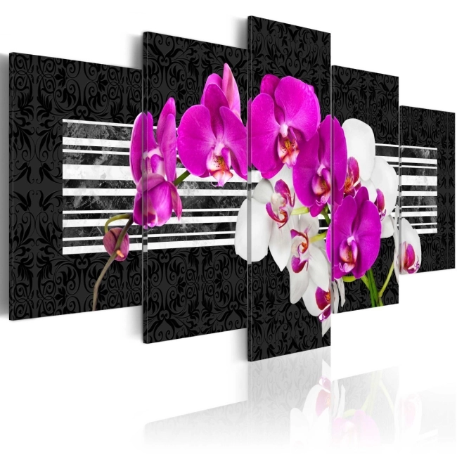 Obraz - Skromne orchidee OBRAZ NA PŁÓTNIE WŁOSKIM