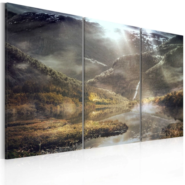 Obraz - The land of mists - triptych OBRAZ NA PŁÓTNIE WŁOSKIM