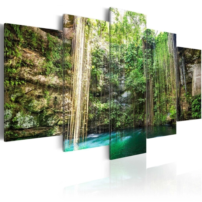 Obraz - Wodospad drzew OBRAZ NA PŁÓTNIE WŁOSKIM