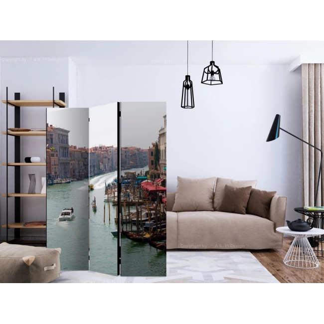 Parawan 3-częściowy - Canal Grande w Wenecji, Włochy [Room Dividers]
