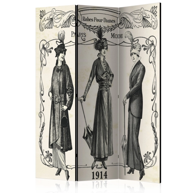 Parawan 3-częściowy - Dress 1914 [Room Dividers]