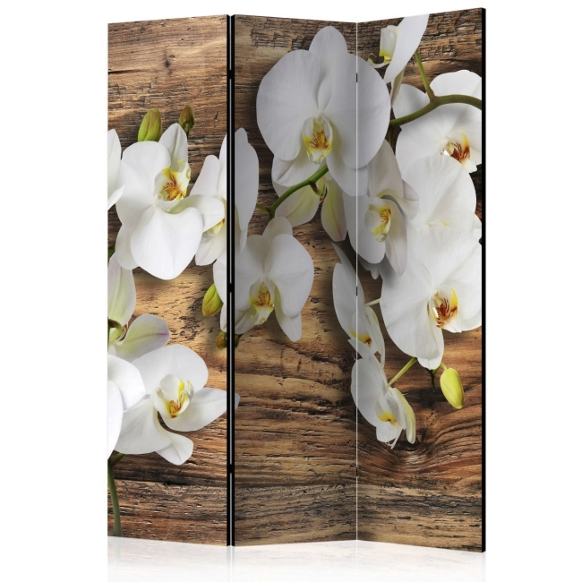 Parawan 3-częściowy - Leśna orchidea [Room Dividers]