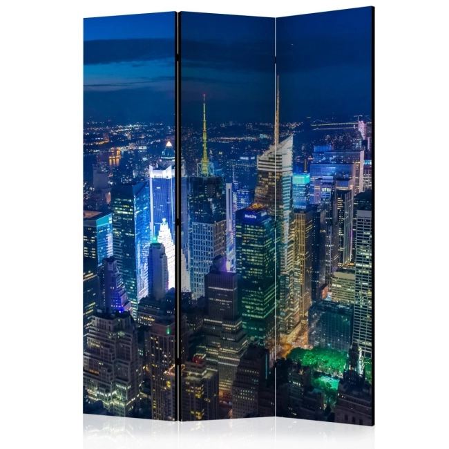 Parawan 3-częściowy - Manhattan - noc [Room Dividers]