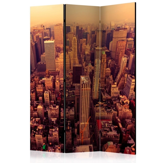 Parawan 3-częściowy - Manhattan z lotu ptaka, Nowy Jork [Room Dividers]