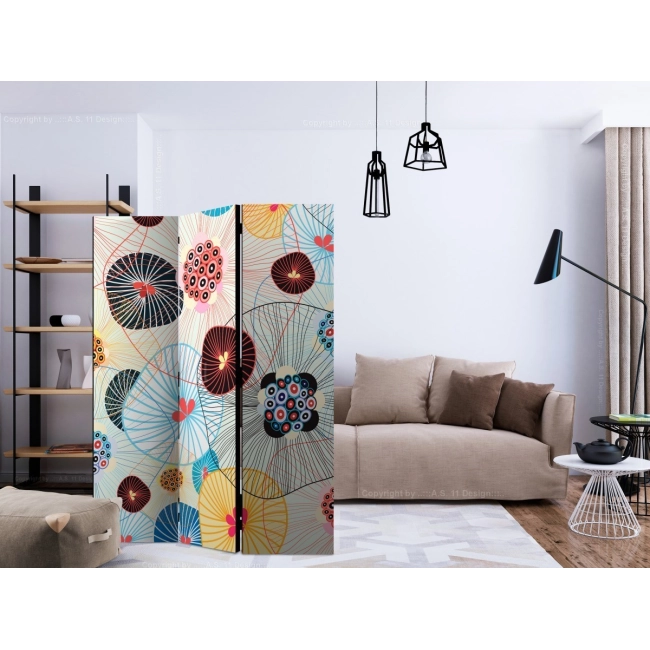 Parawan 3-częściowy - Powiew lata [Room Dividers]