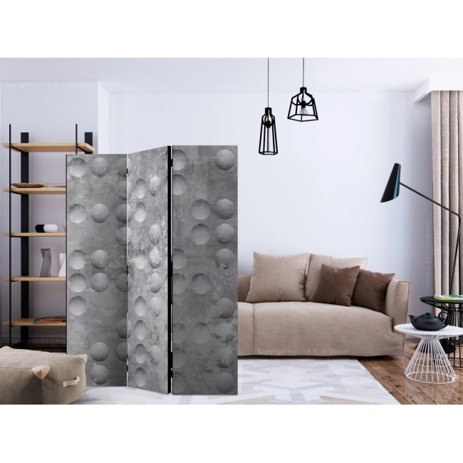 Parawan 3-częściowy - Roztańczone bąbelki [Room Dividers]