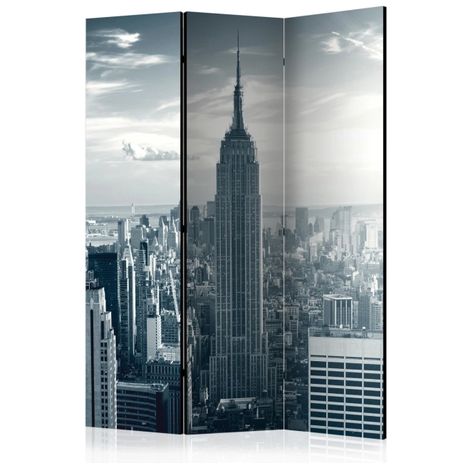 Parawan 3-częściowy - Widok na nowojorski Manhattan o świcie [Room Dividers]