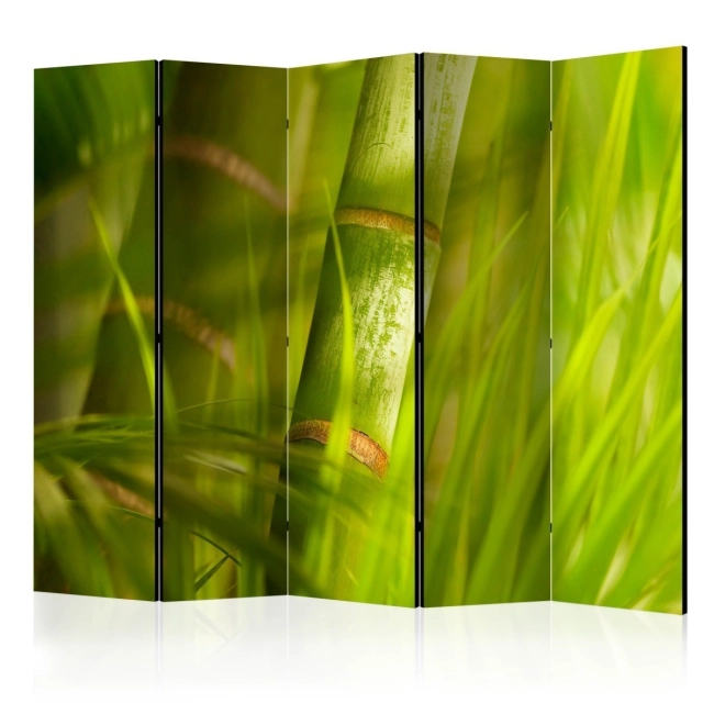 Parawan 5-częściowy - bambus - natura zen [Room Dividers]