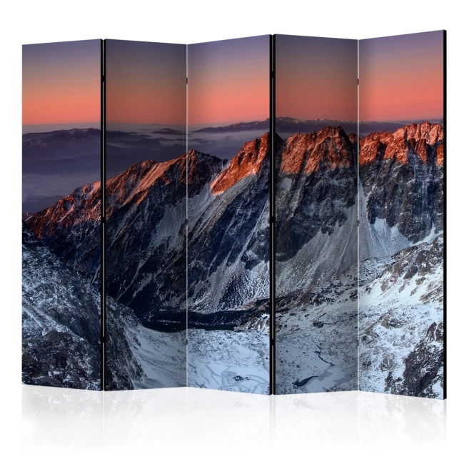 Parawan 5-częściowy - Beautiful sunrise in the Rocky Mountains II [Room Dividers]