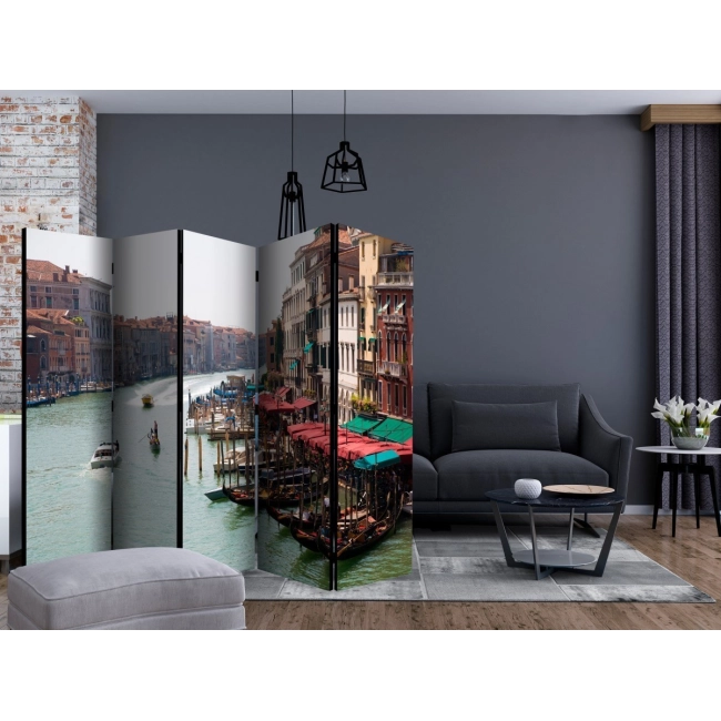 Parawan 5-częściowy - Canal Grande w Wenecji, Włochy II [Room Dividers]