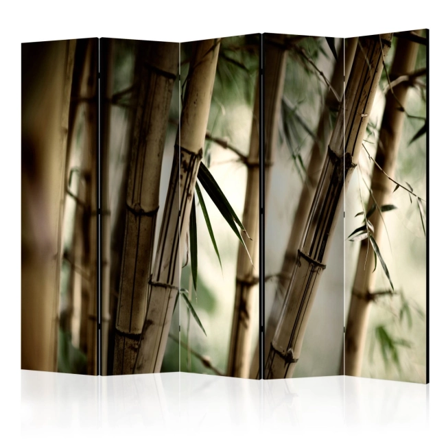 Parawan 5-częściowy - Fog and bamboo forest [Room Dividers]