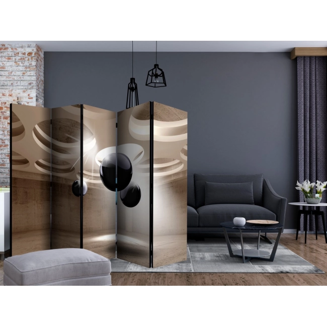 Parawan 5-częściowy - Geometryczne olśnienie II [Room Dividers]