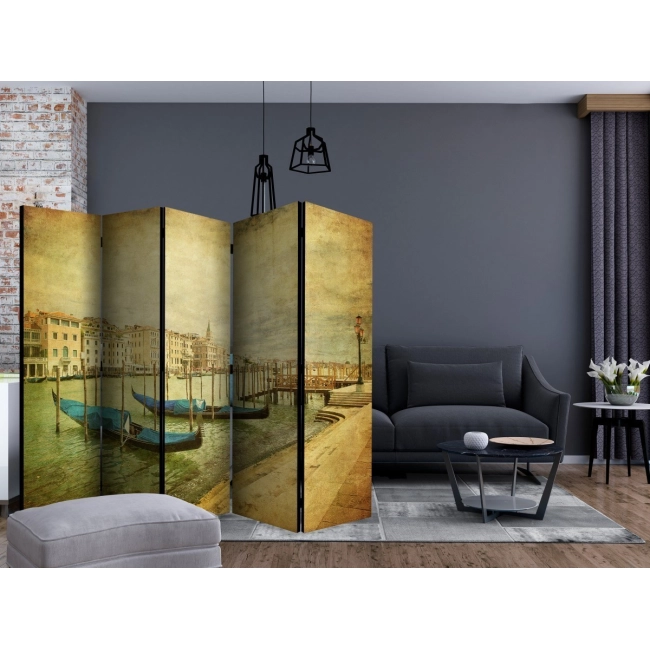 Parawan 5-częściowy - Grand Canal, Venice (Vintage) II [Room Dividers]