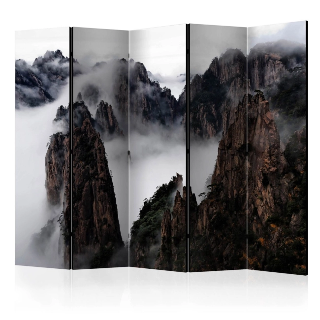 Parawan 5-częściowy - Morze Chmur, Huang Shan, Chiny II [Room Dividers]