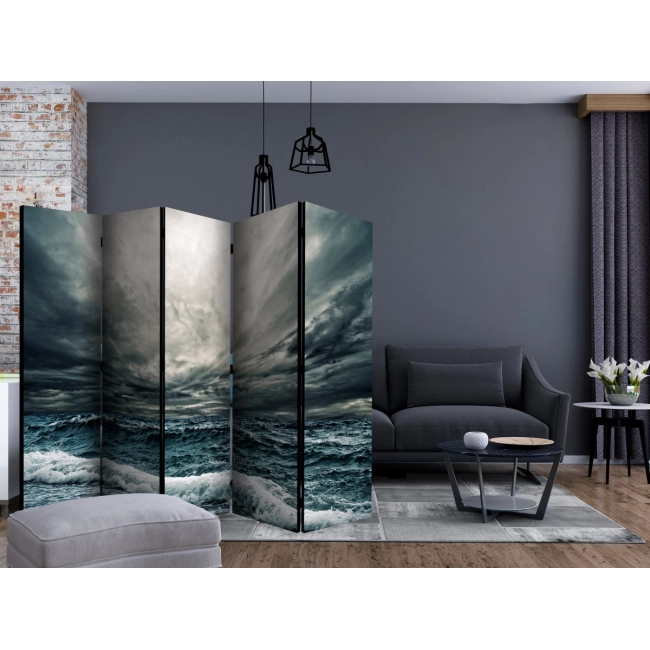 Parawan 5-częściowy - Ocean waves II [Room Dividers]