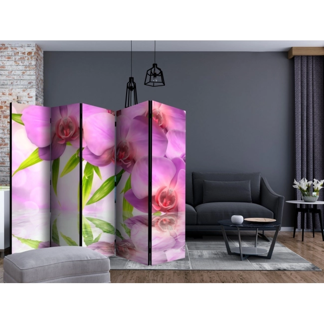 Parawan 5-częściowy - Orchidea spa II [Room Dividers]