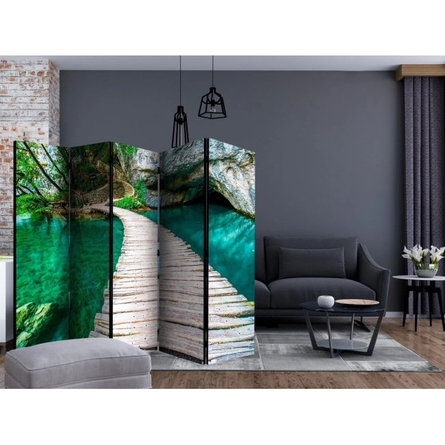 Parawan 5-częściowy - Park Narodowy, Jeziora Plitwickie, Chorwacja [Room Dividers]