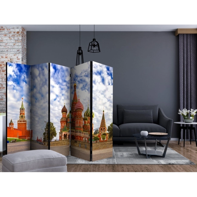 Parawan 5-częściowy - Plac Czerwony w Moskwie, Rosja II [Room Dividers]