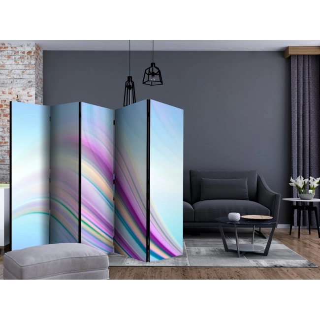Parawan 5-częściowy - Rainbow abstract background [Room Dividers]