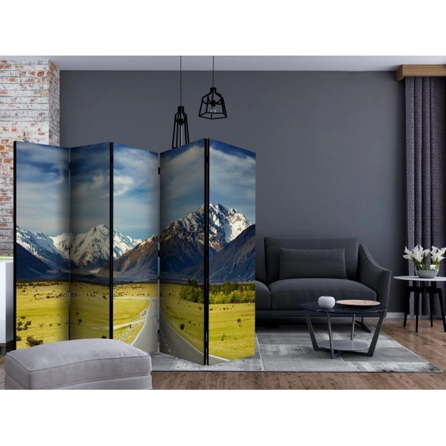 Parawan 5-częściowy - Southern Alps, New Zealand II [Room Dividers]