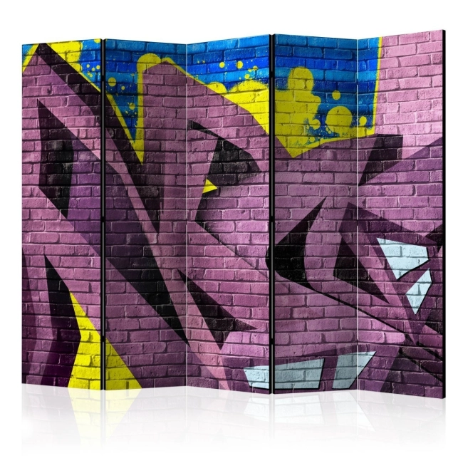 Parawan 5-częściowy - Street art - graffiti II [Room Dividers]